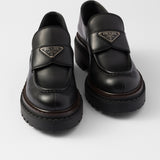 Double Chocolate leather loafers