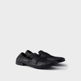 Shuffle antiqued leather loafers