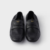 Shuffle antiqued leather loafers