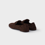 Shuffle antiqued suede loafers
