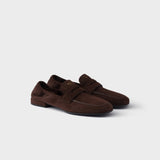 Shuffle antiqued suede loafers