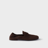 Shuffle antiqued suede loafers