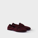 Shuffle antiqued suede loafers