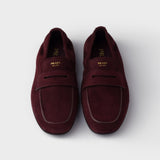 Shuffle antiqued suede loafers