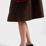 Brushed leather loafers