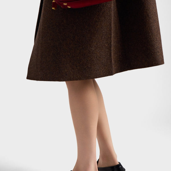 Brushed leather loafers