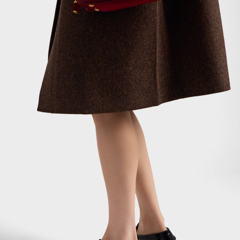 Brushed leather loafers