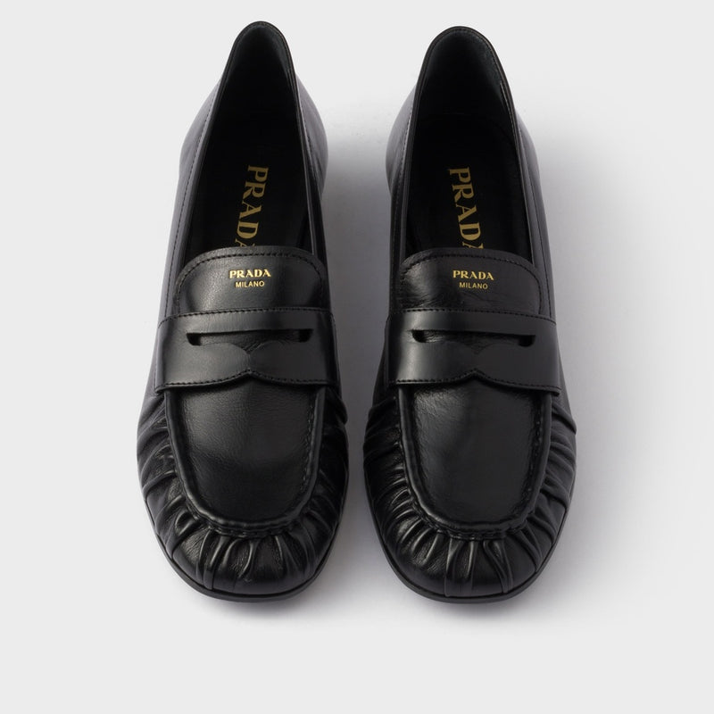 Leather loafers