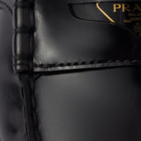 Brushed leather loafers