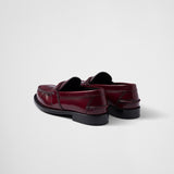 Brushed leather loafers