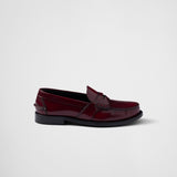 Brushed leather loafers