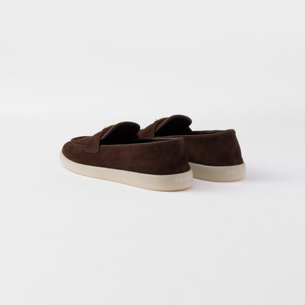 Suede leather loafers
