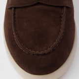 Suede leather loafers