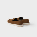 Suede leather loafers