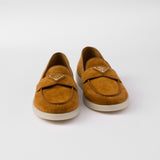 Suede leather loafers
