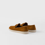 Suede leather loafers