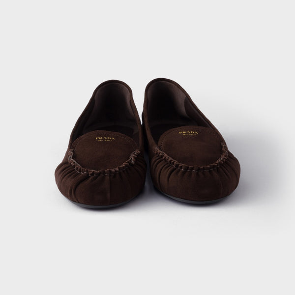 Suede ballerinas