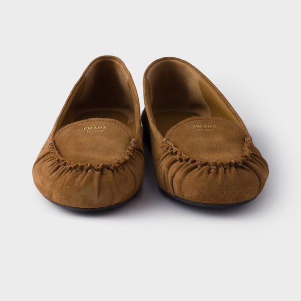 Suede ballerinas