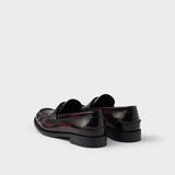 Brushed leather loafers