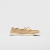 Suede leather loafers