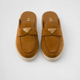 Suede mules