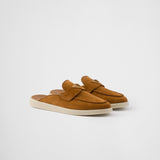 Suede mules