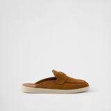 Suede mules