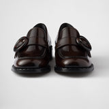 Brushed leather loafers
