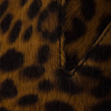 Printed leather booties