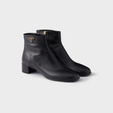 Nappa leather booties