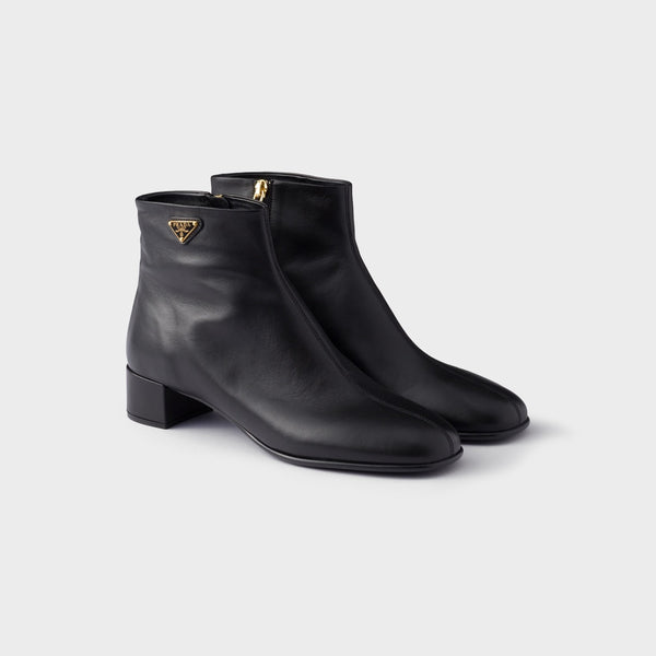 Nappa leather booties