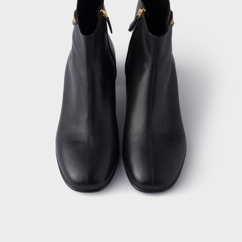 Nappa leather booties