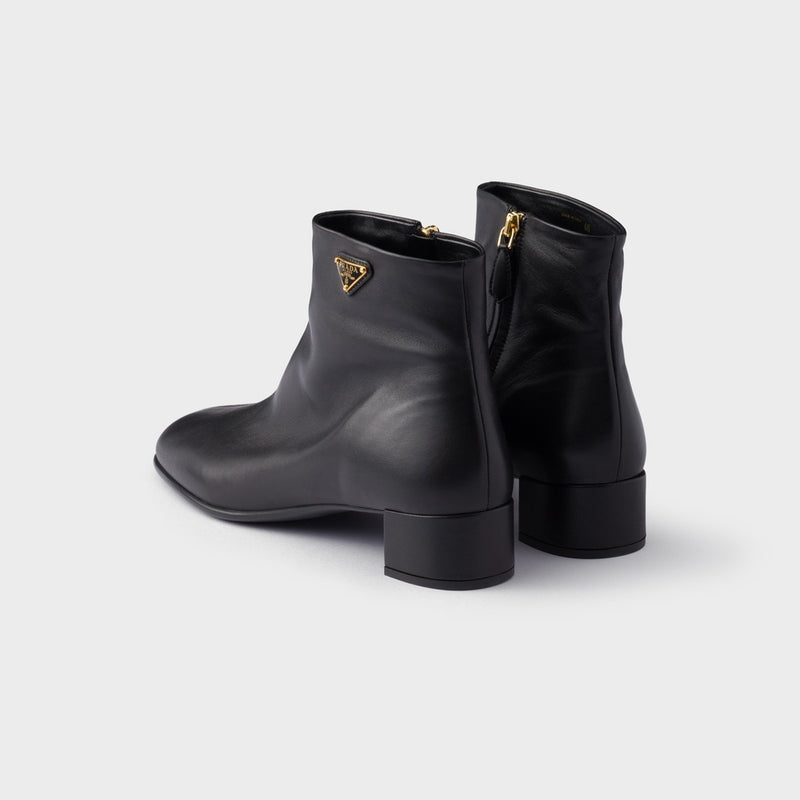 Nappa leather booties