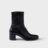 Stretch nappa leather booties