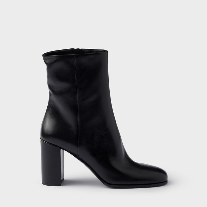 Leather booties