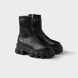 Monolith stretch nappa leather booties