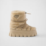 Shearling après ski booties