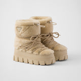 Shearling après ski booties
