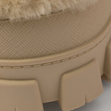 Shearling après ski booties