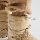 Shearling après ski booties
