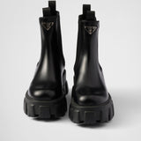 Monolith brushed leather Chelsea boots