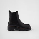 Double Chocolate leather Chelsea boots