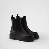 Double Chocolate leather Chelsea boots