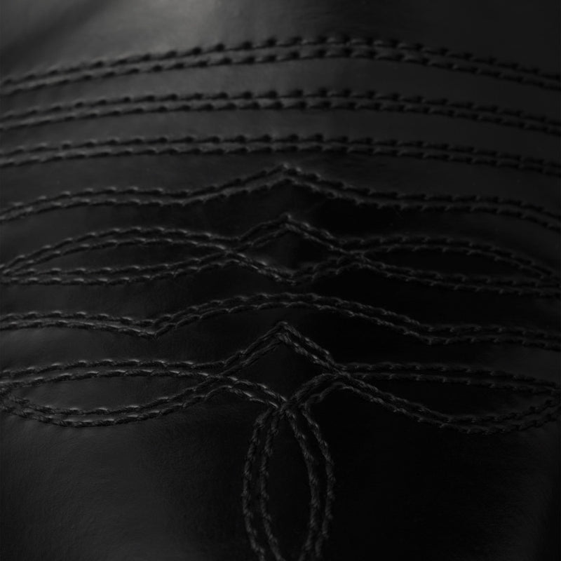 Brushed leather booties