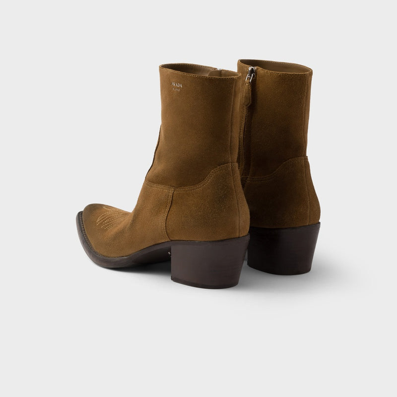 Suede booties
