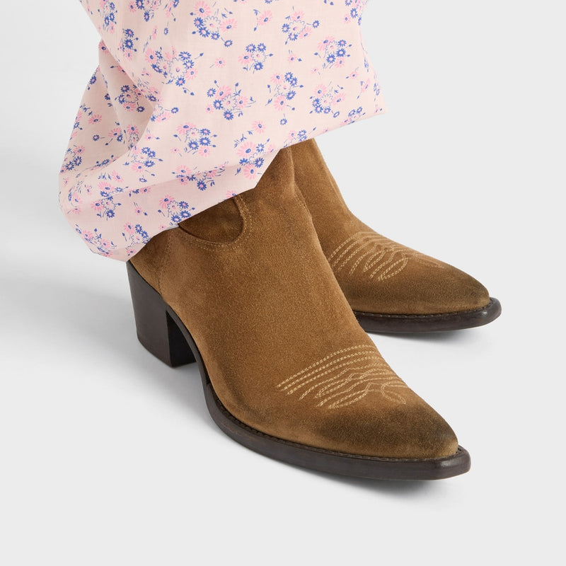 Suede booties