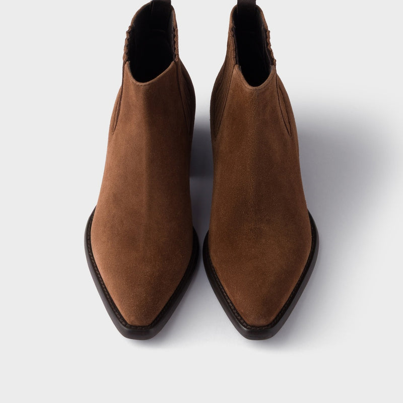 Suede booties