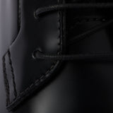 Brushed leather ankle boots