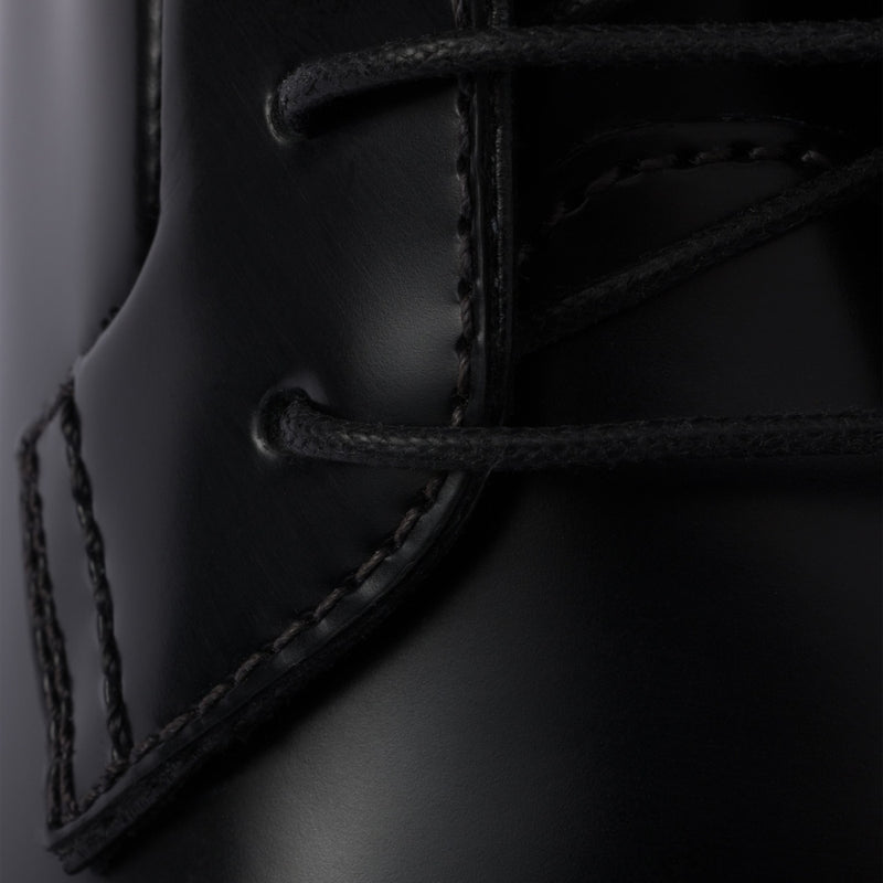 Brushed leather ankle boots