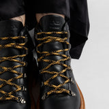 Leather laced booties